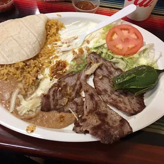 Carne Asada Plate