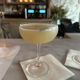 High Lonesome: mezcal, sage, honey, lemon