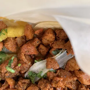 Barely any cilantro and the onion ??