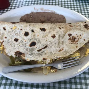 GIANT breakfast taco