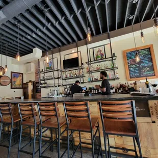 The bar in Cata Vino part of La Feria