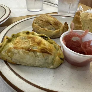 Trio of their daily Empanadas