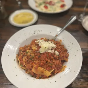 Parpadelle with meat sauce