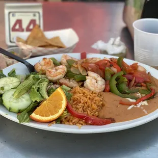 Shrimp  fajitas