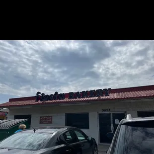 the front of the restaurant