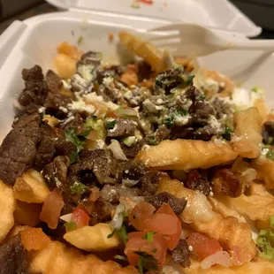 Delicious asada fries