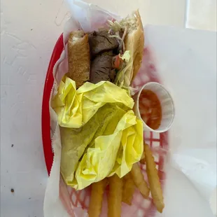 Tri tip sandwich combo