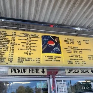 Original menu