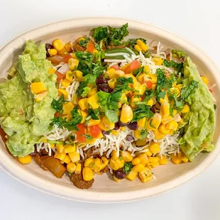 a plate of mexican food