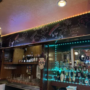 Bar and specials on the wall