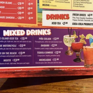 Drink Menu
