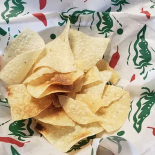 Chips were a little burnt