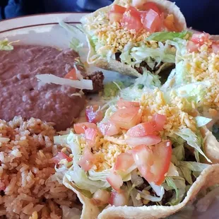 Crispy taco plate