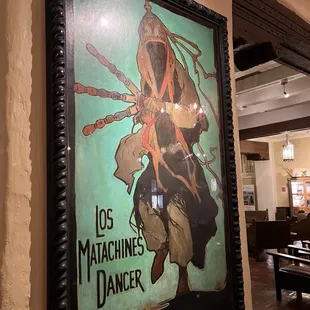 Very cool art from the 1920s outside the La Fiesta Lounge.