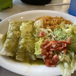 Enchiladas.    Very good.
