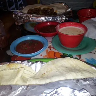 Taco Plates -- 1 Al Pastor and 1 Carne Asada!