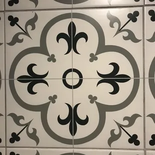 Bathroom wall tile. Huzzah!