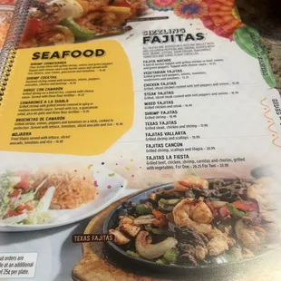 oysters and mussels, menu