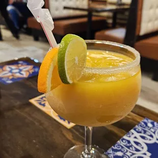 a glass of orange juice