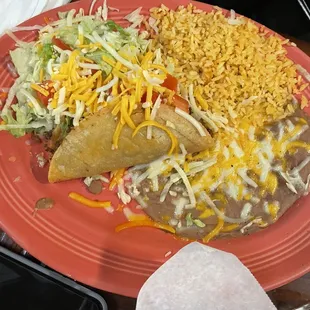 Beef taco combo