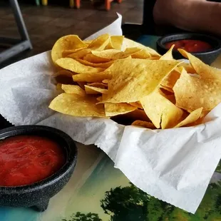 Chips and salsa! Yum!