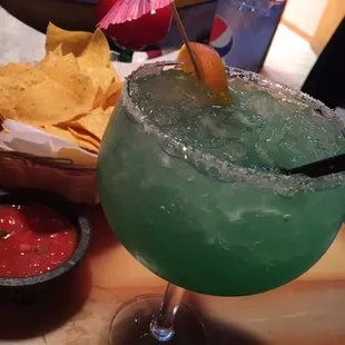 Lime margarita (medium).