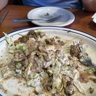 The Fiesta Nachos!  Looks very fiesta like with all the colors (sarcastic)