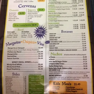 sushi and sashimi, menu