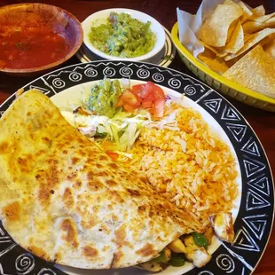 Chicken fajita quesadilla