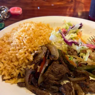 Lunch fajita steak