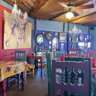 Inside the restaurant