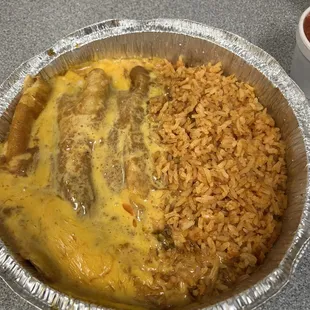 Three enchilda dinner- takeout