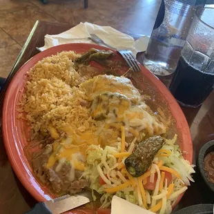 Chile Verde wet burrito!