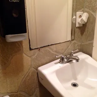 Another shot of the little but clean ladies restroom!