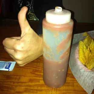 Best salsa in a squeeze bottle on the Westbank