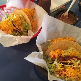 Two orders of beef tacos because