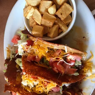 La Fiesta Specialty!! Burnt Cheese Taco