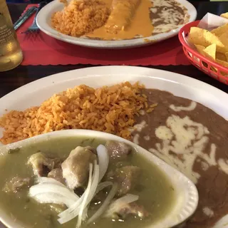 8. Enchilada & Chile Relleno