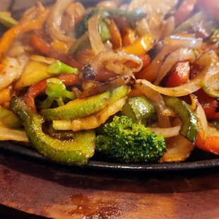 Veggie fajitas