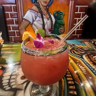 Watermelon margarita. Excellent &amp; very fresh!!