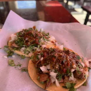 Carne Asada soft tacos