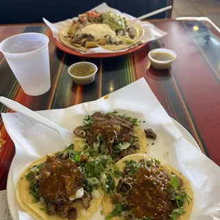 Carne Asada Nachos with Fries