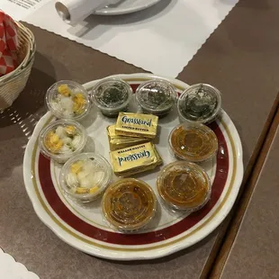 Complimentary accoutrement (had to google that one folks)