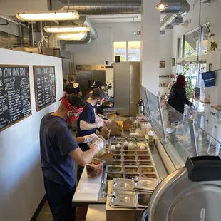 interior, sushi and sashimi