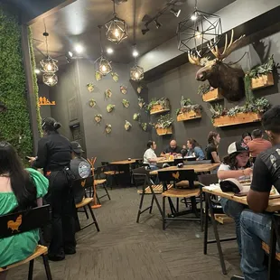 Inside the restaurant