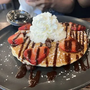 Chocolate chip pancakes