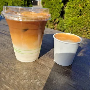 Horchata Latte and Cortado