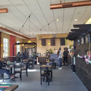 Inside. Cute and clean.