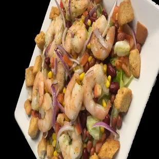 ensalada de camarones por solo $14.99