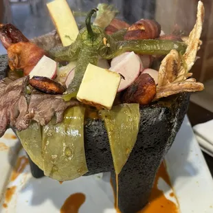 Molcajete cielo, mar, y tierra